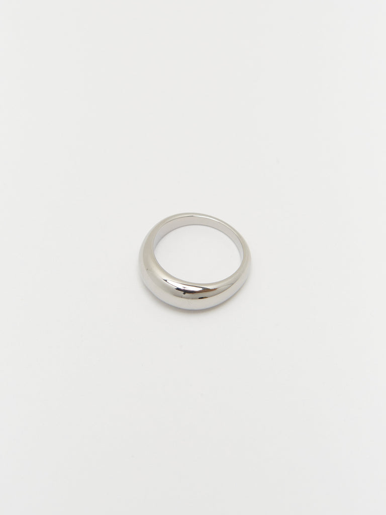 Thin brushed stakable ring for women and men Recycled 925 silver Al...